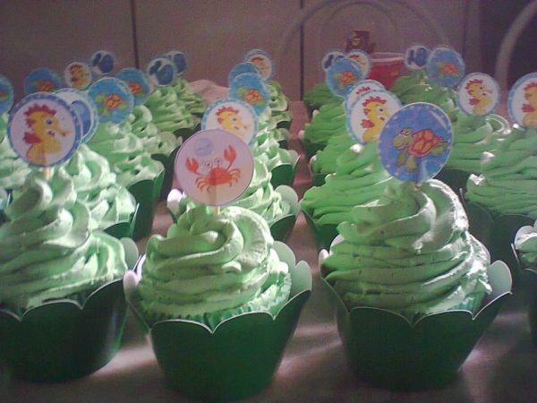 Cupcakes Fundo do Mar