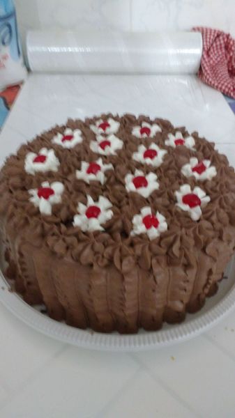 Torta chocolate com coco